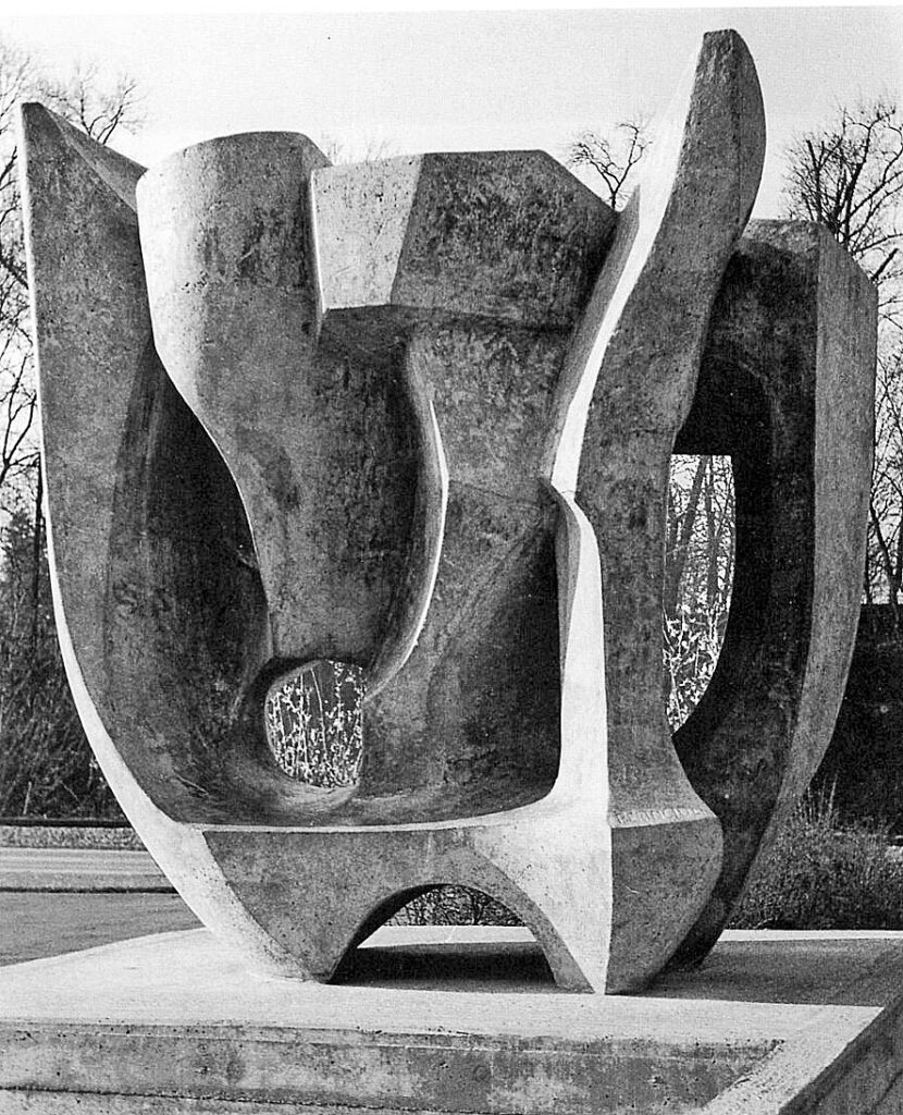Betonplastik, Schule Eisengasse, Bolligen, 1969    Foto: Albert Winkler
