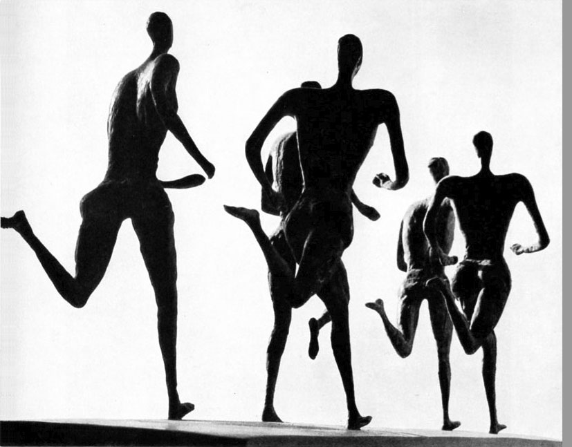 «Gruppe von fünf Läufern»  1966    Foto: M.Perincioli