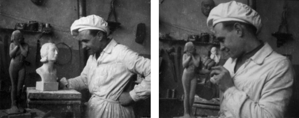 Marcel Perincioli als 20 jähriger im Pariser Atelier